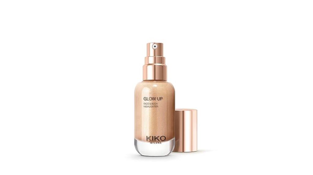 shimmering face and body highlighter