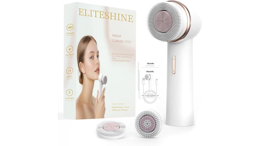 silicone and bristle brush