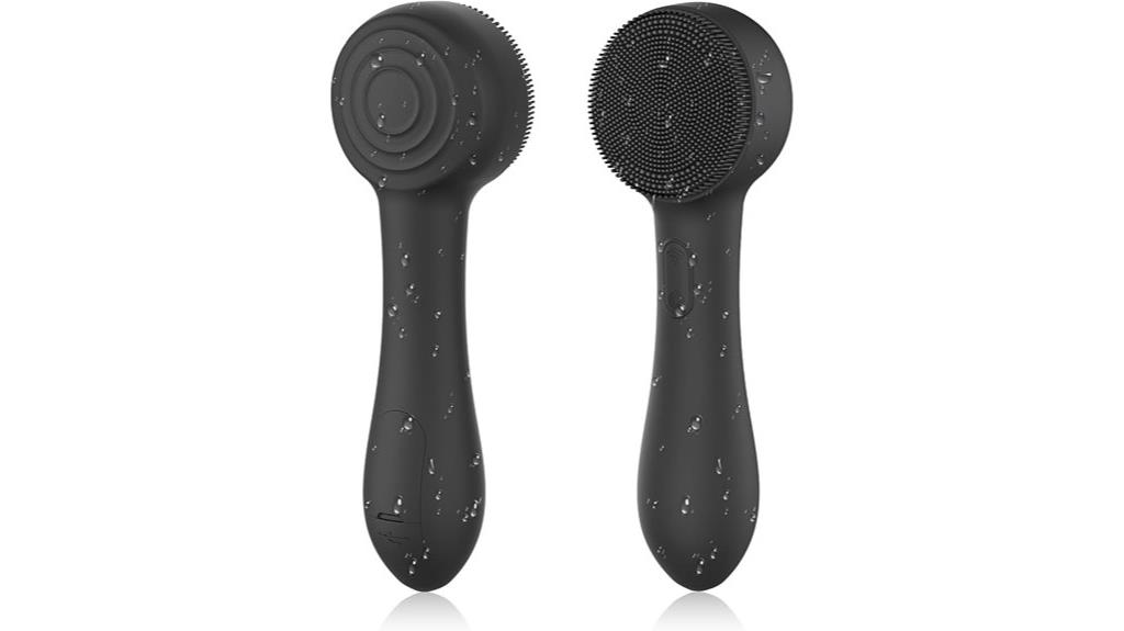 silicone facial cleansing brush