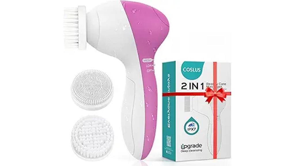 silicone facial cleansing brush