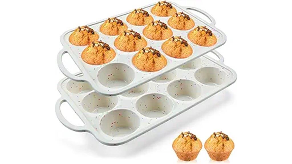 silicone muffin pan set