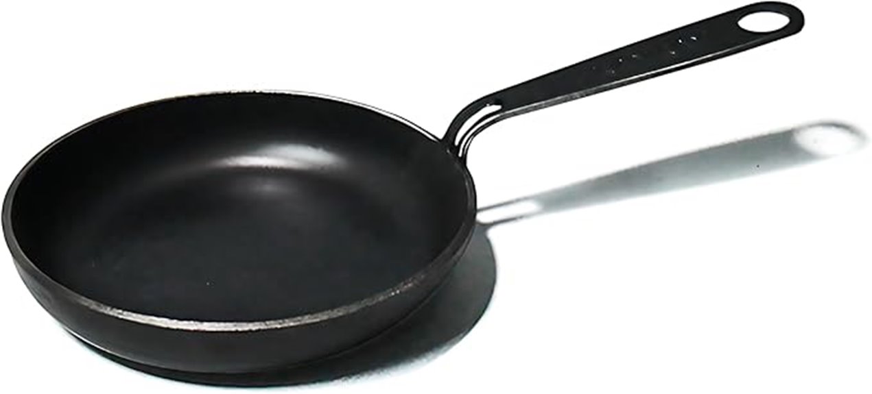 six inch carbon steel pan