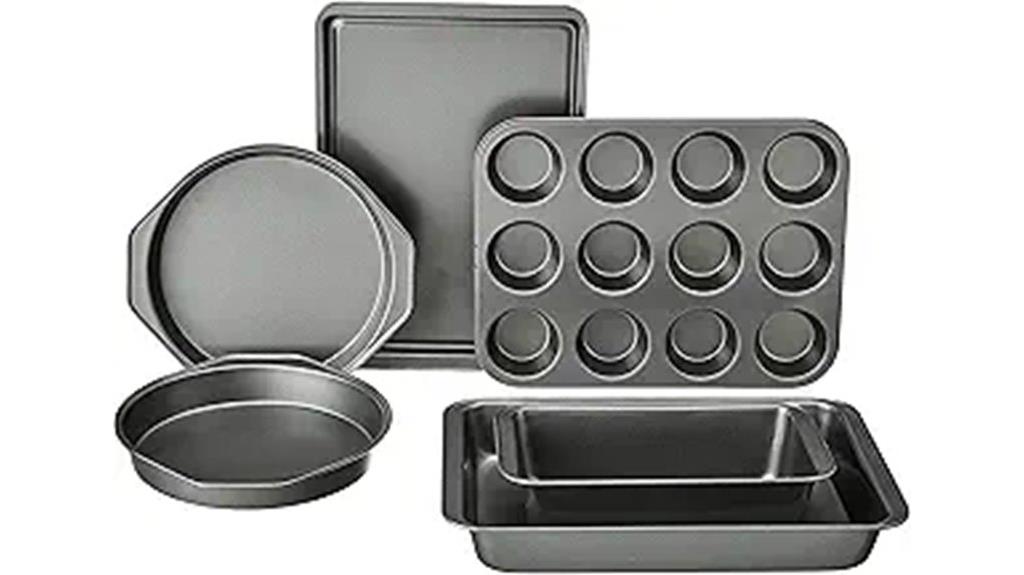 six piece nonstick bakeware set