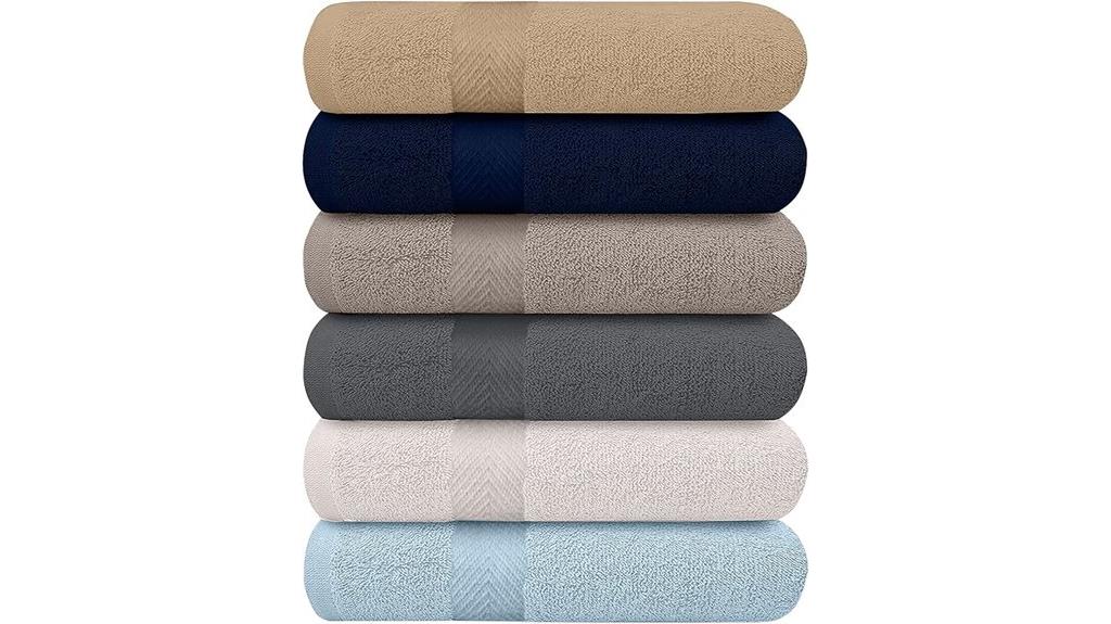six towels set