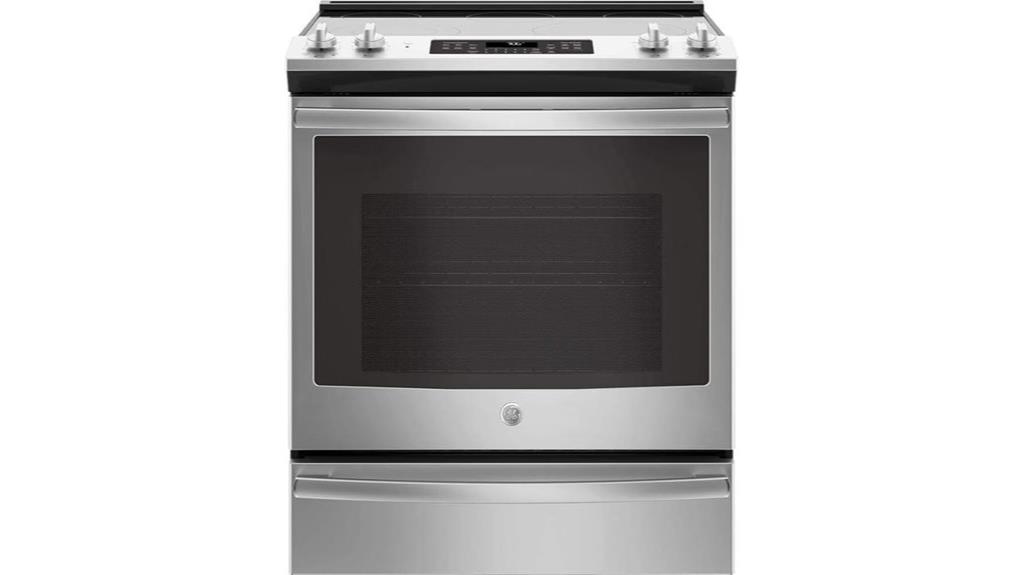 slide in electric convection oven