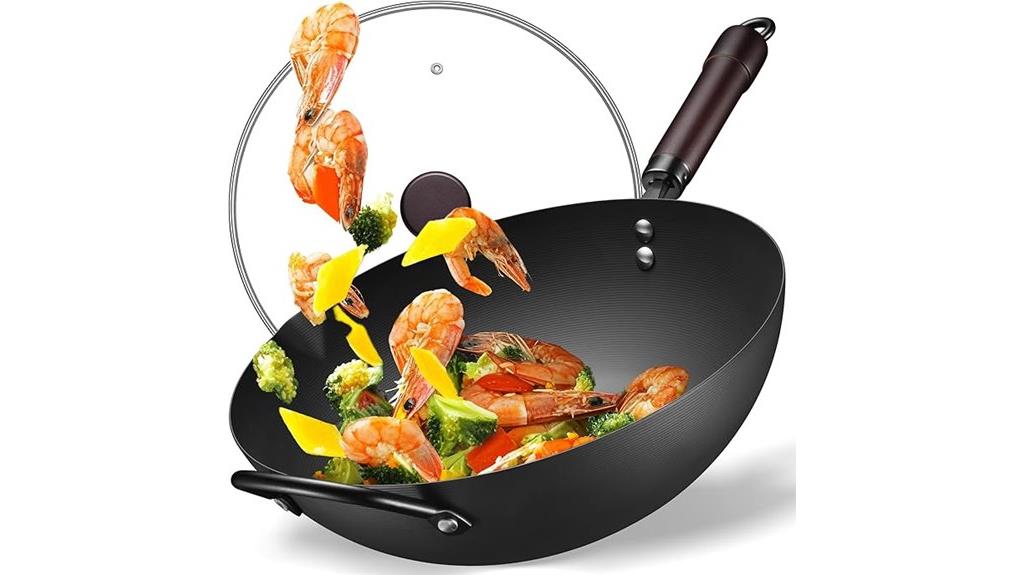 small pre seasoned wok