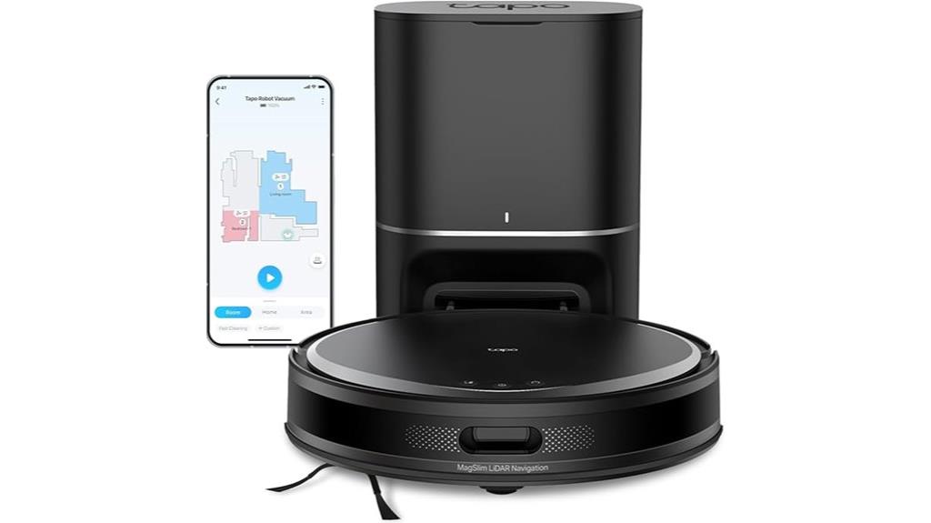 smart vacuum with self emptying