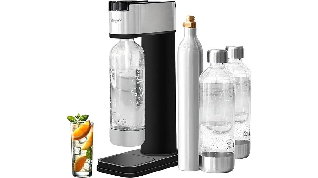 soda maker with bottles