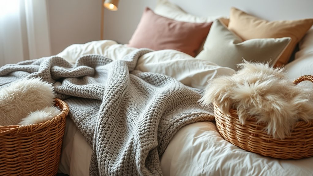 soft calming textured bedding