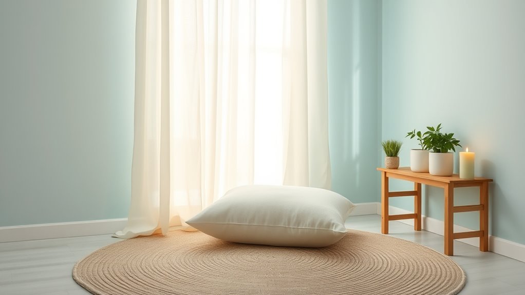 soothing colors and lighting