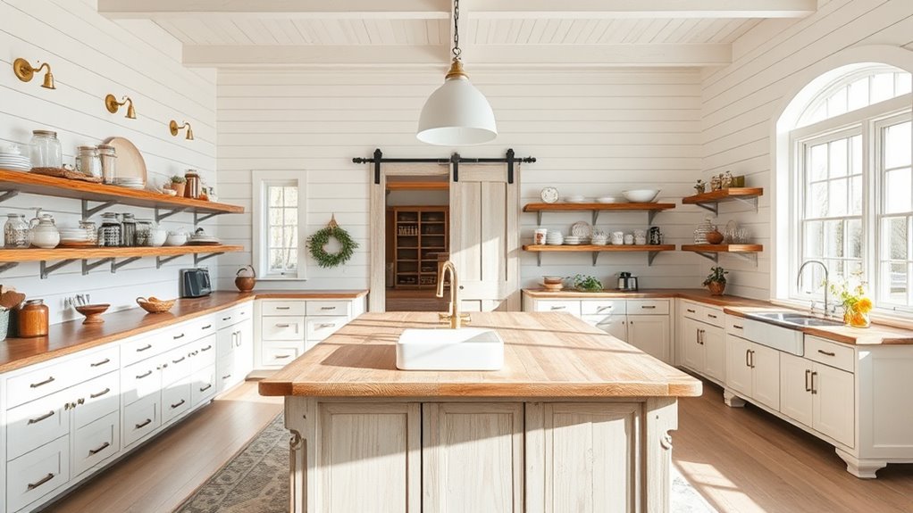 spacious organized kitchen design