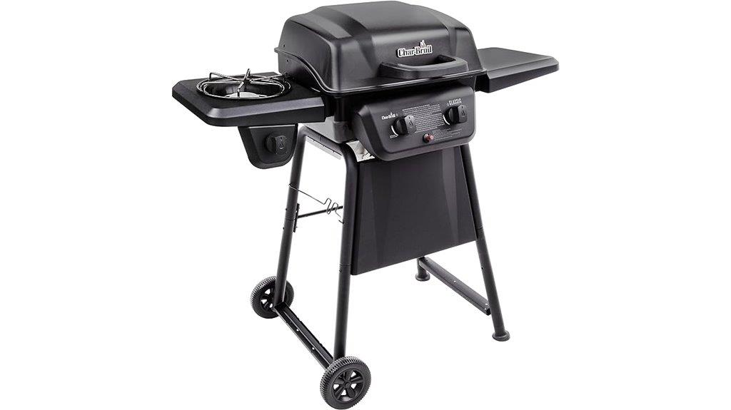 stainless steel 2 burner grill