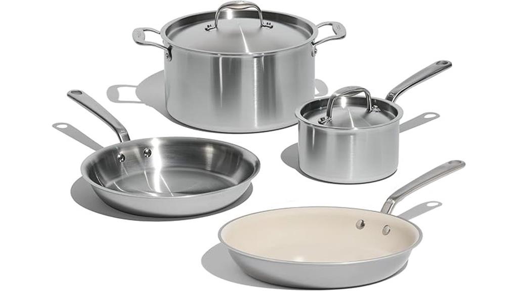 stainless steel cookware set