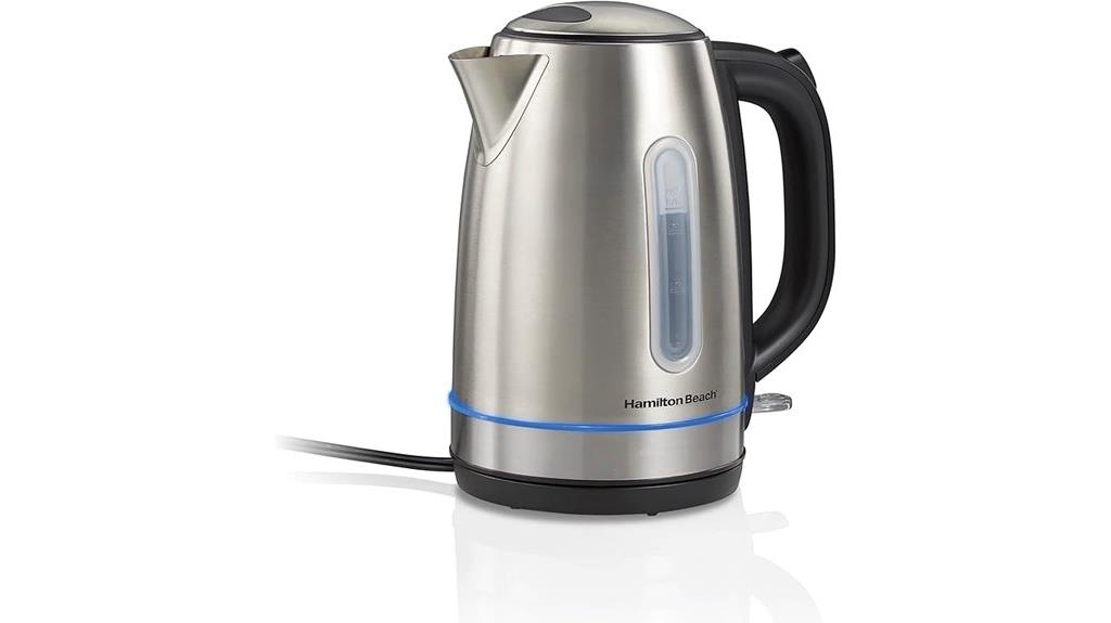stainless steel cordless kettle
