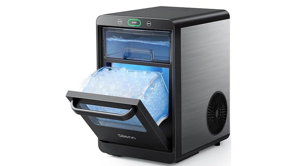 stainless steel countertop ice maker