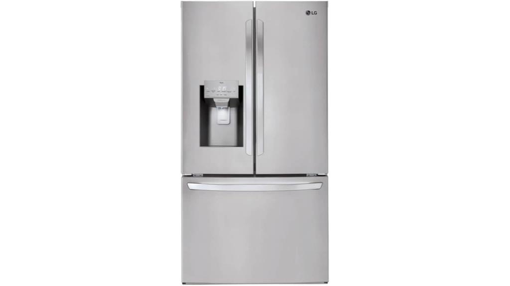 stainless steel french refrigerator