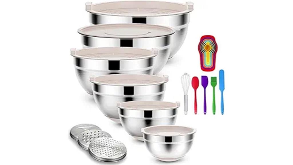 stainless steel mixing bowls