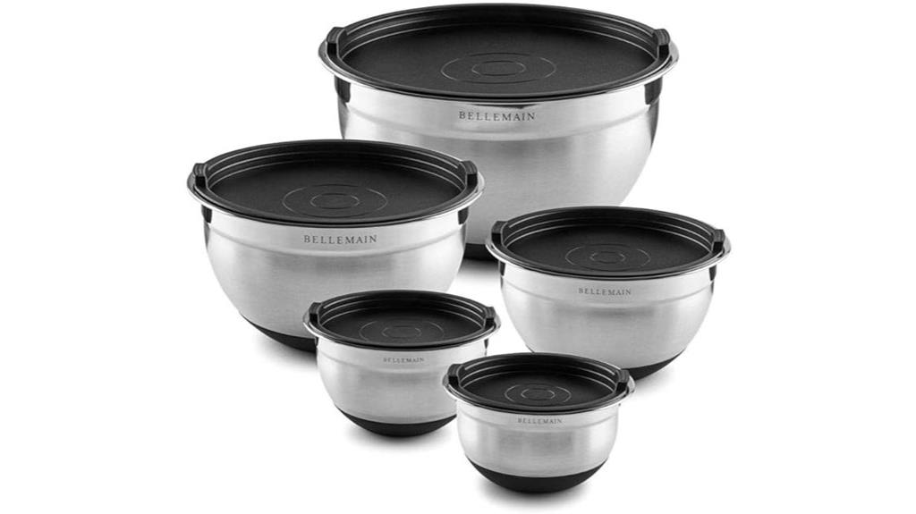 stainless steel mixing set