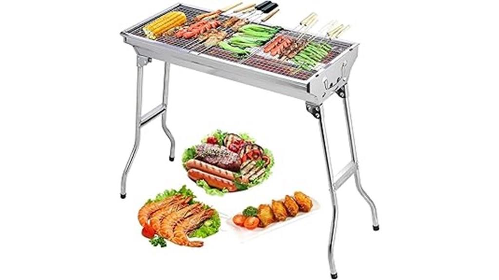 stainless steel portable grill