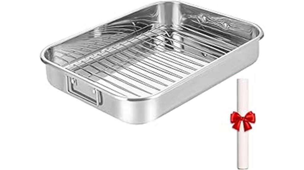 stainless steel roaster set