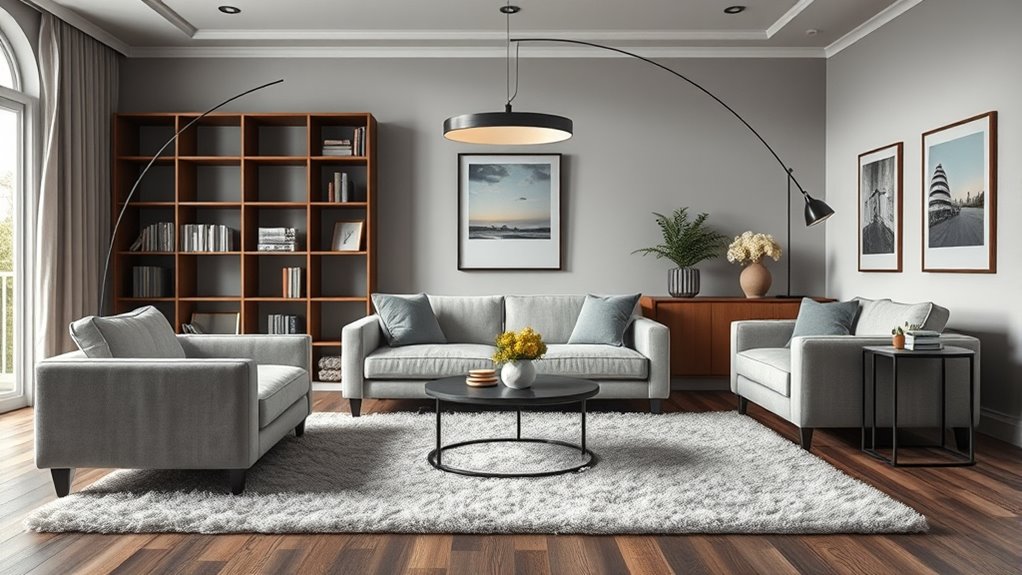 strategic furniture arrangement balance