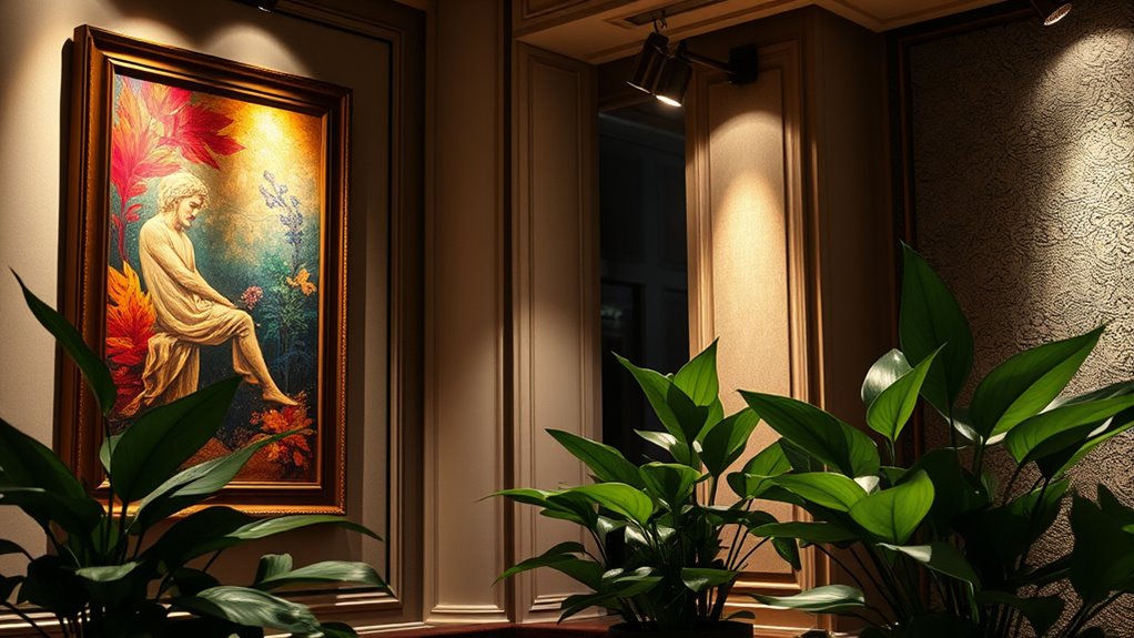 strategic lighting enhances features