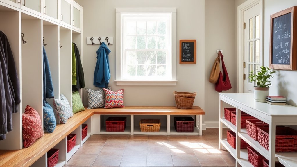 stylish practical mudroom decor
