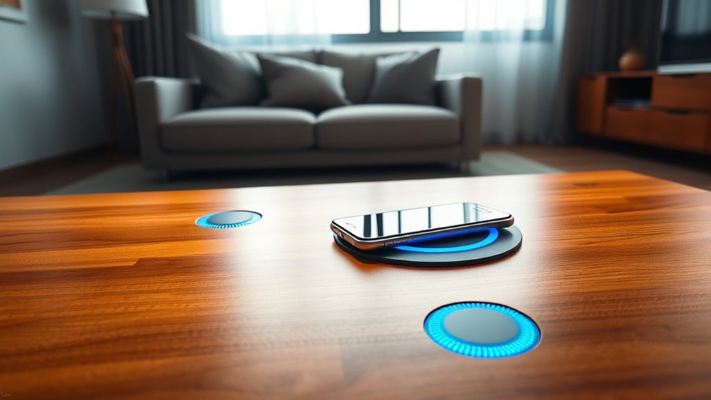 surface embedded charging module installation