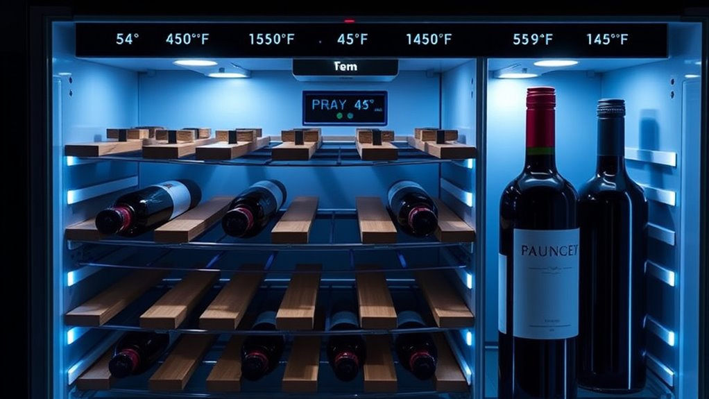tailor wine storage temperatures