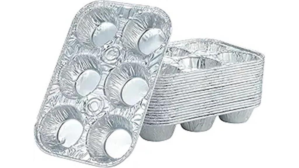 ten cup aluminum muffin pans