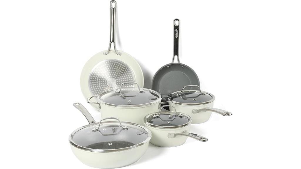 ten piece nonstick cookware set