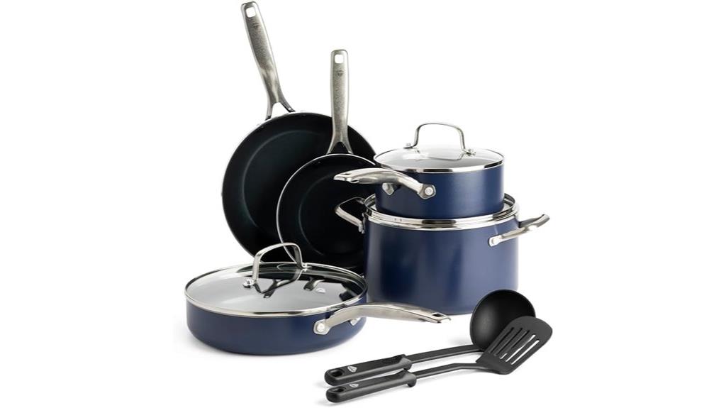 ten piece nonstick cookware set