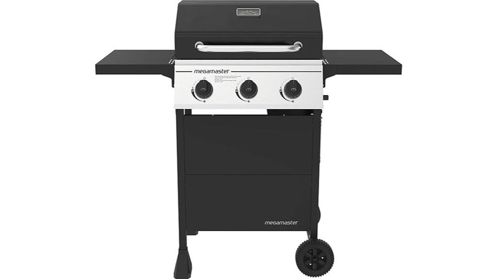 three burner propane grill