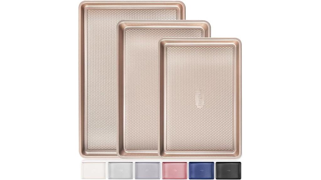 three piece baking sheet set
