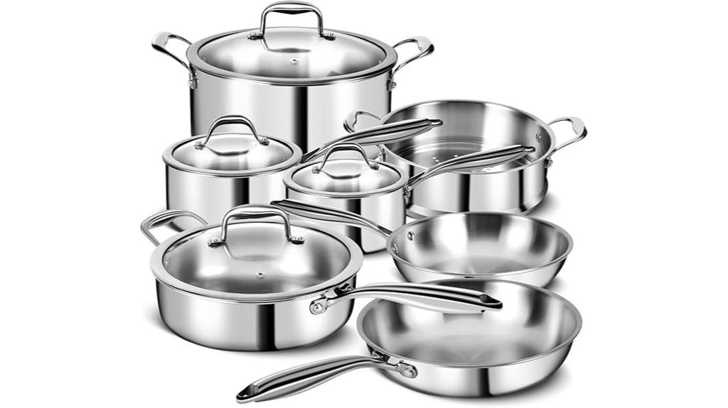three ply stainless steel set