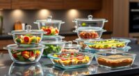 top glass food storage sets