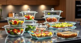 top glass food storage sets