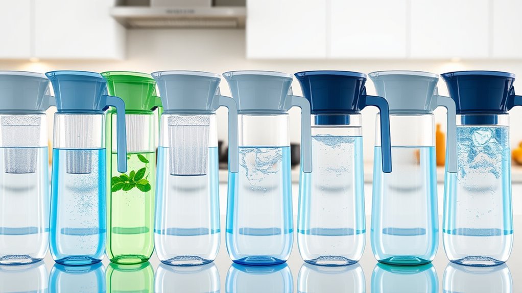 top water filter pitchers