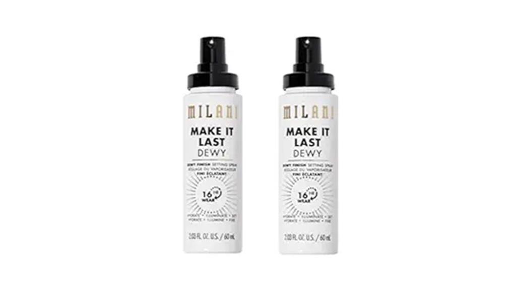 two pack dewy setting spray