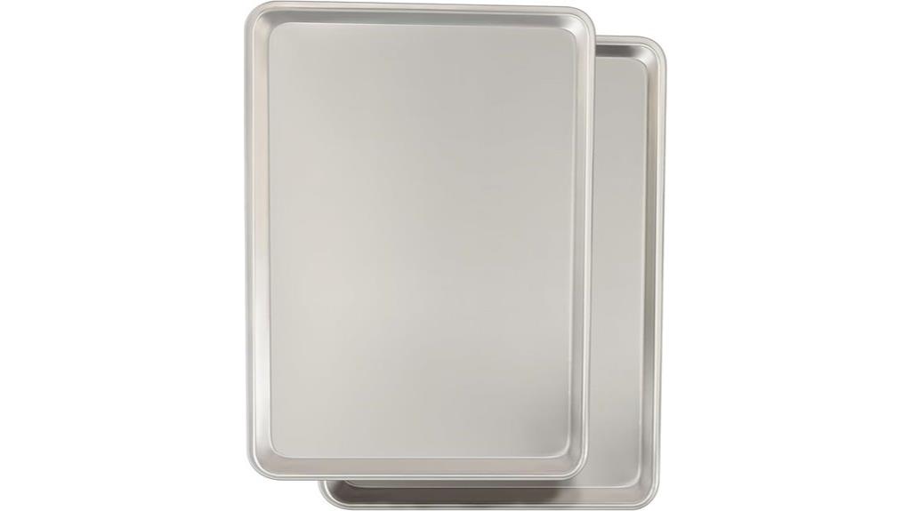 two professional baking pans