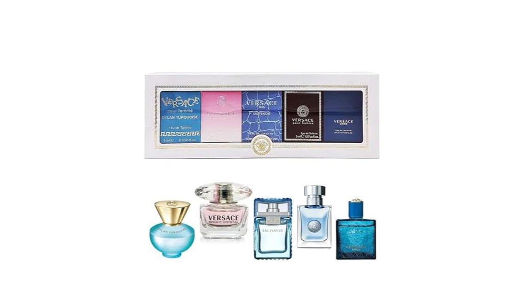 versace unisex mini gift set