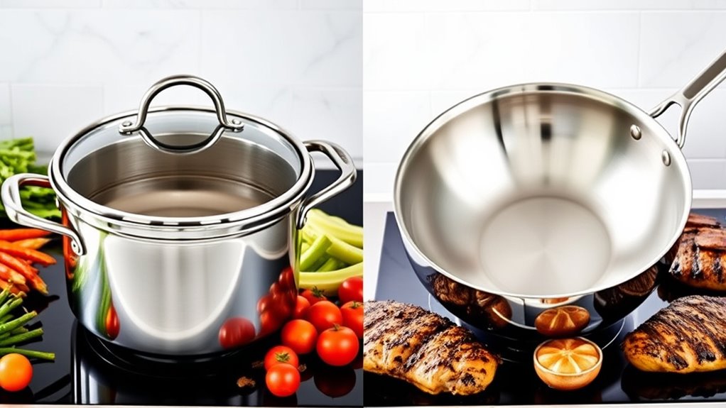 versatile durable layered cookware