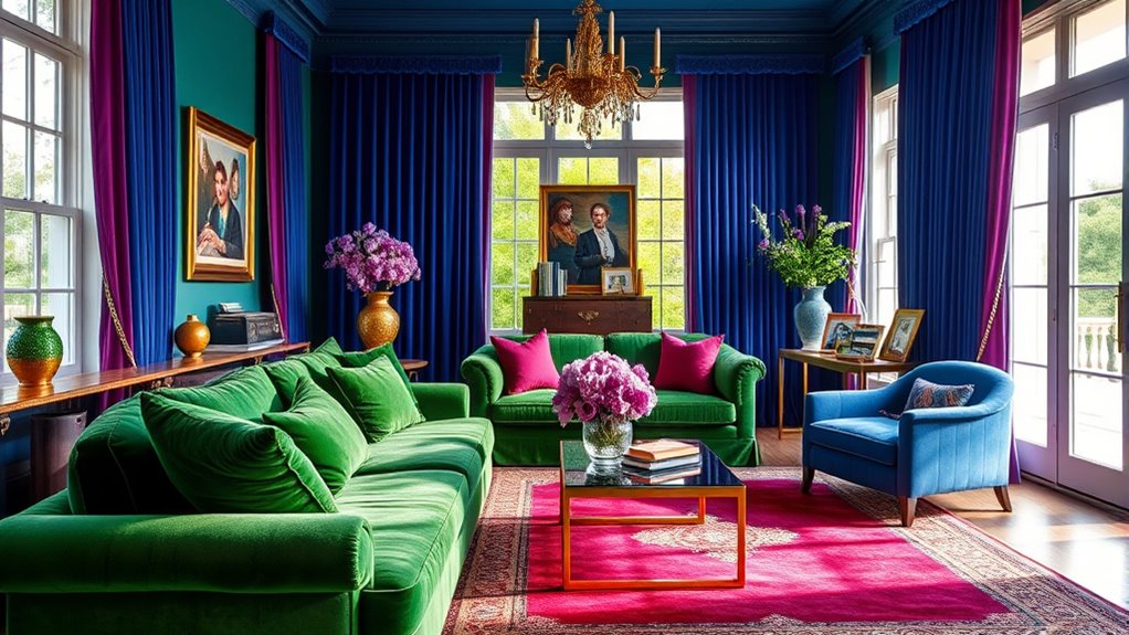 vibrant luxurious jewel accents