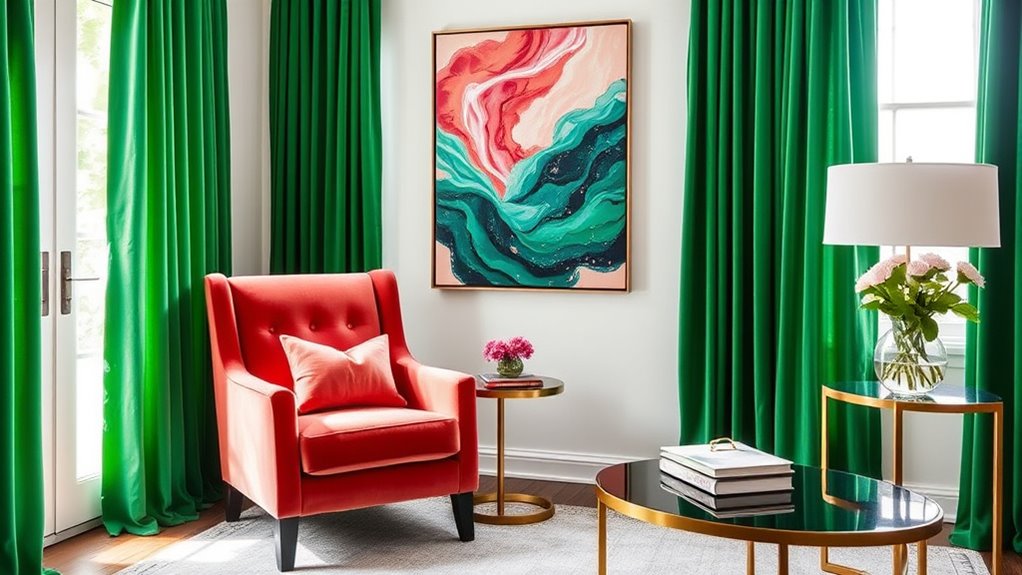 vibrant tropical color pairing