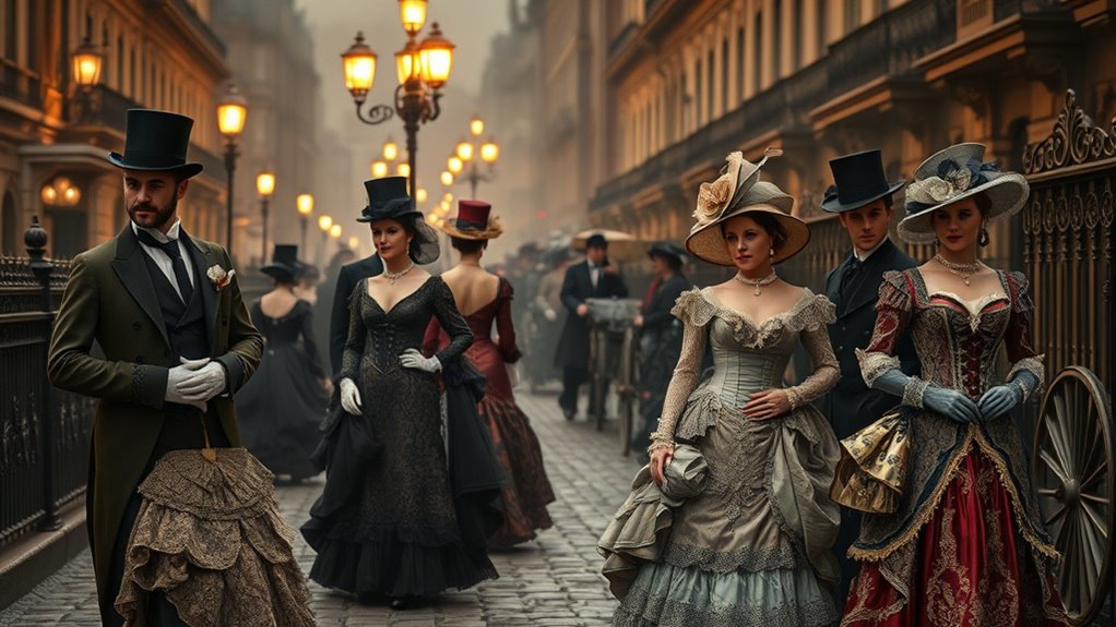 victorian fashion as social language