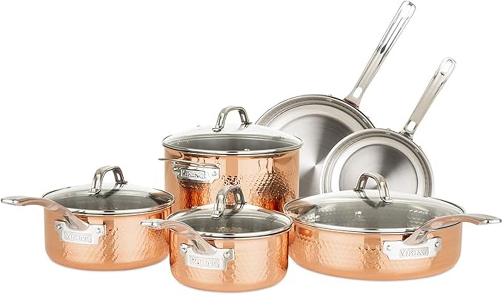 viking 3 ply copper set