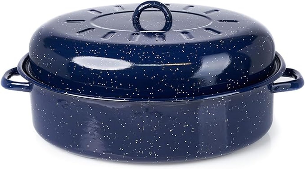 vintage blue steel roaster