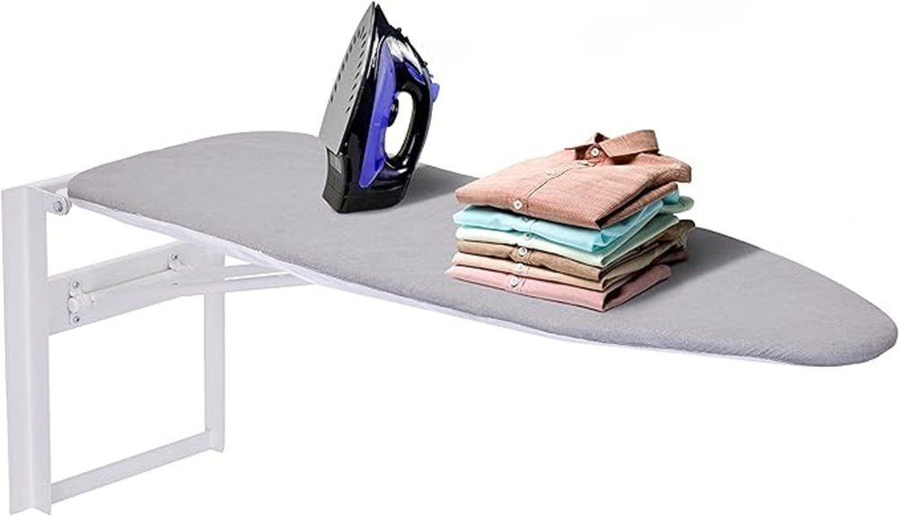 wall mounted ironing board