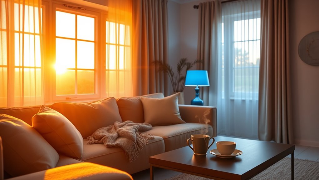 warm light reduces stress