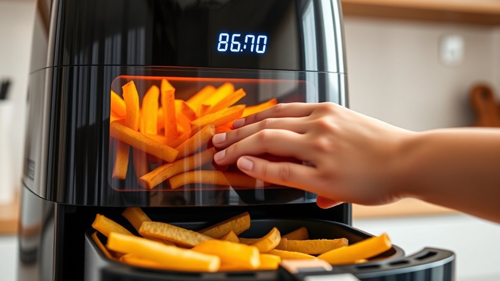 watch air fryer during cooking
